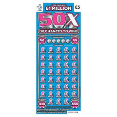 50X 1 Million Scratchcard