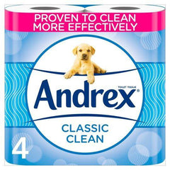 Andrex Classic Clean Toilet Tissue - 4 Rolls
