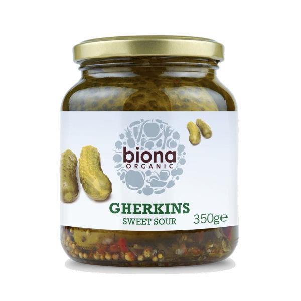 Biona Gherkins Sweet Sour - 350 gr - Richmond Greens Grocery
