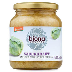 Biona Organic Sauerkraut Infused with Juniper Berries - 680gr