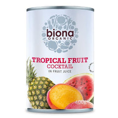 Biona Organic Tropical Fruit Cocktail in fruit juice 400gr