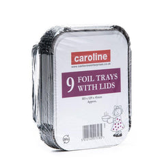 Caroline 9 Foil Trays With Lids