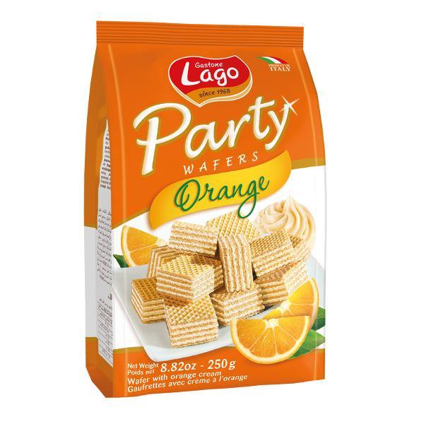 Gastone Lago Party Orange Wafers 250gr - Richmond Greens Grocery