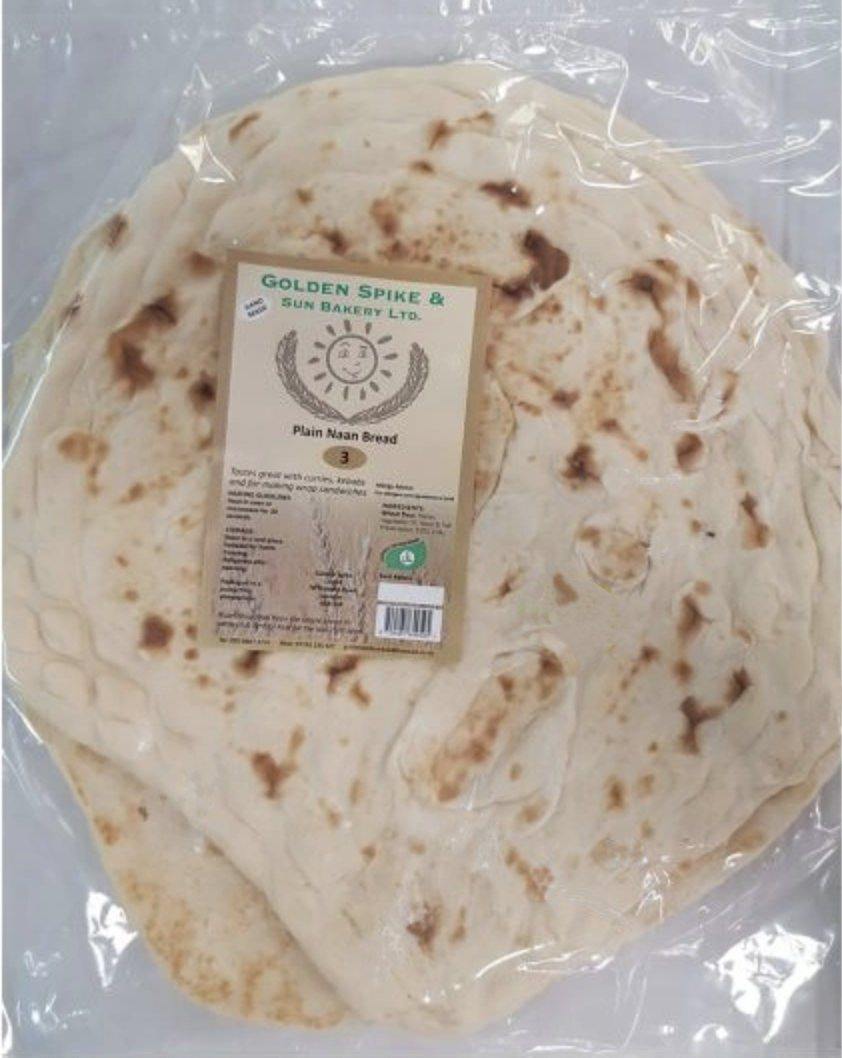 Golden Spike & Sun Bakery Plain Naan Bread - Richmond Greens Grocery