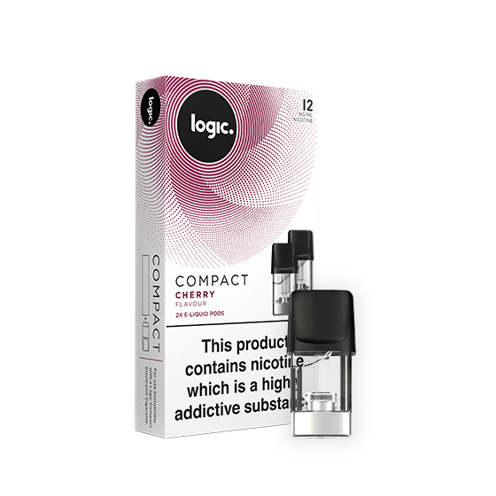 Logic Compact 2 Pre-Filled Pods Cherry - 12mg - Richmond Greens Grocery