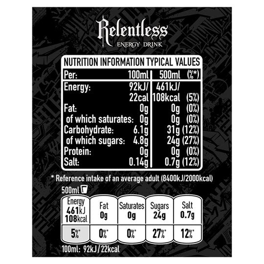 Relentless Origin Energy Drink - can 500ml
