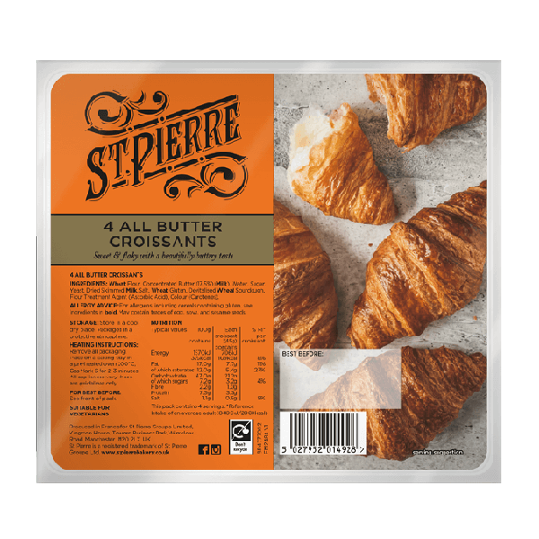 ST Pierre 4 All Butter Croissants