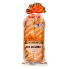 St Pierre 4 Brioche Soft Baguettes