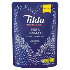 Tilda Pure Basmati Steamed Basmati Rice Microwave 250gr