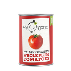 Mr Organic Italian Organic Whole Plum Tomatoes - 400gr