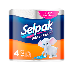 Selpak Paper Towel 3ply 4 Rolls