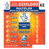 £250K Multiplier Orange National Lottery Scratchcard