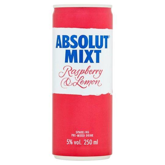 Absolut Mixt Raspberry & Lemon Vodka - Can 250ml - Richmond Greens Grocery