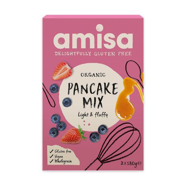 Amisa Organic Pancake Mix 2x180gr Gluten-Free - Richmond Greens Grocery