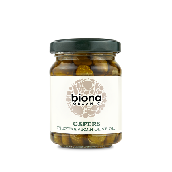 Biona Organic Capers in Extra Virgin Olive Oil 200gr - Richmond Greens Grocery