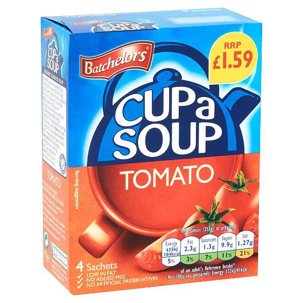 Batchelors Cup a Soup Tomato 4 Sachets 93gr - Richmond Greens Grocery