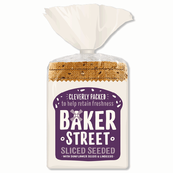 Baker Street Sliced Seeded Bread 550gr - Richmond Greens Grocery