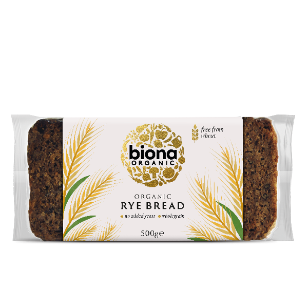 Biona Organic Rye Bread Wheat free 500gr - Richmond Greens Grocery