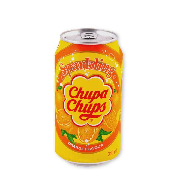 Chupa Chups Sparkling Orange Flavour Drink - Can 345ml - Richmond Greens Grocery