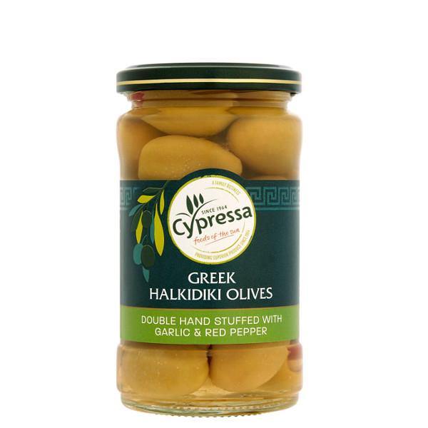 Cypressa Greek Halkidiki Olives Green 315gr - Richmond Greens Grocery