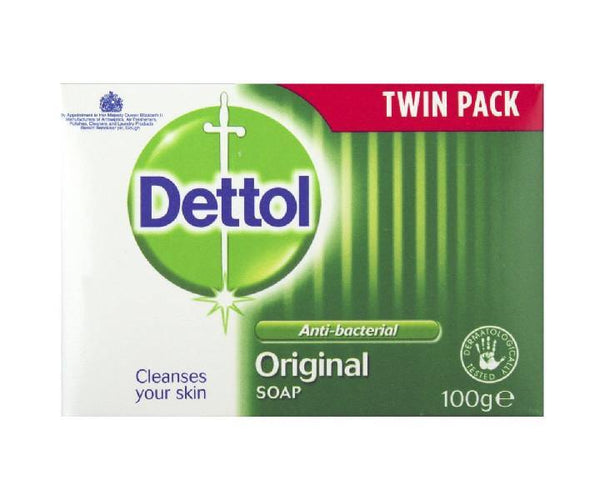 Dettol Antibacterial Original Soap Bar - Twin Pack 2x100g - Richmond Greens Grocery