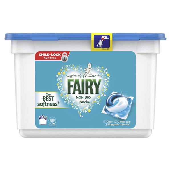 Fairy Non-Bio Pods Washing Liquid Capsules for Sensitive Skin - 12 Washes - Richmond Greens Grocery
