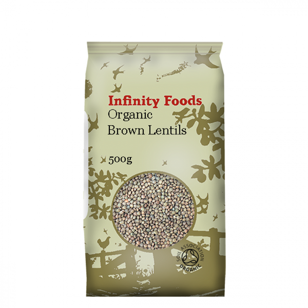 Infinity Organic Brown Lentils - 500gr - Richmond Greens Grocery