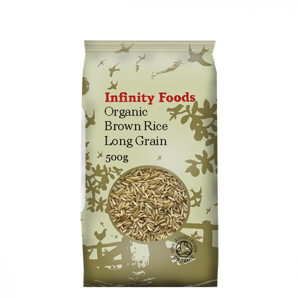 Infinity Organic Brown Rice Long Grain - 500gr - Richmond Greens Grocery