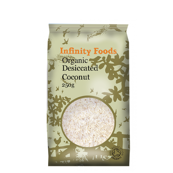 Infinity Organic Desiccated Coconut - 250gr - Richmond Greens Grocery