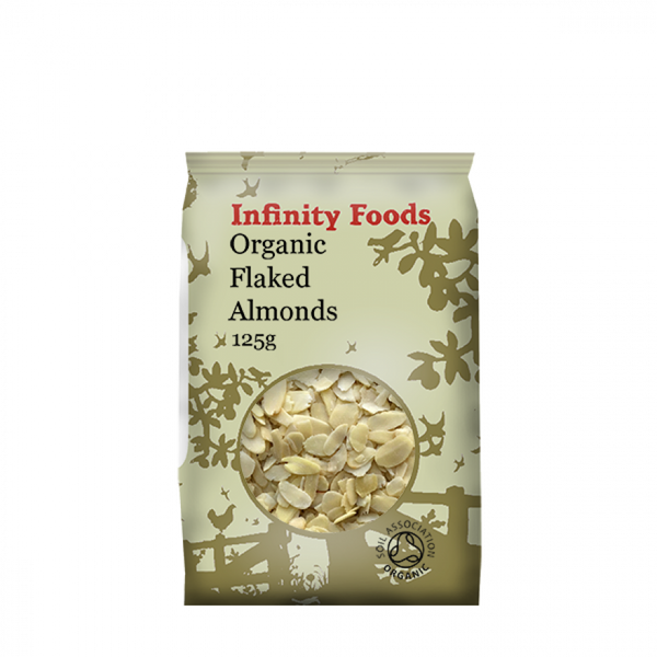 Infinity Organic Flaked Almonds - 125gr - Richmond Greens Grocery