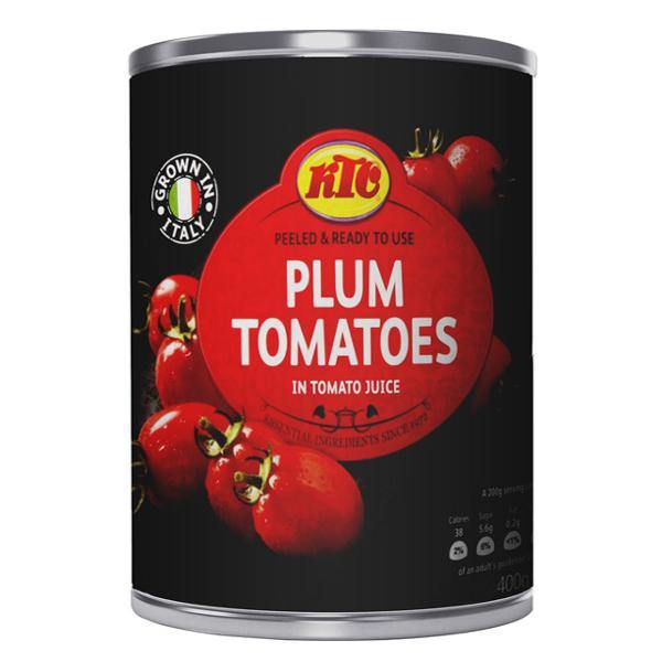 KTC Plum Tomatoes in Tomato Juice - 400gr - Richmond Greens Grocery