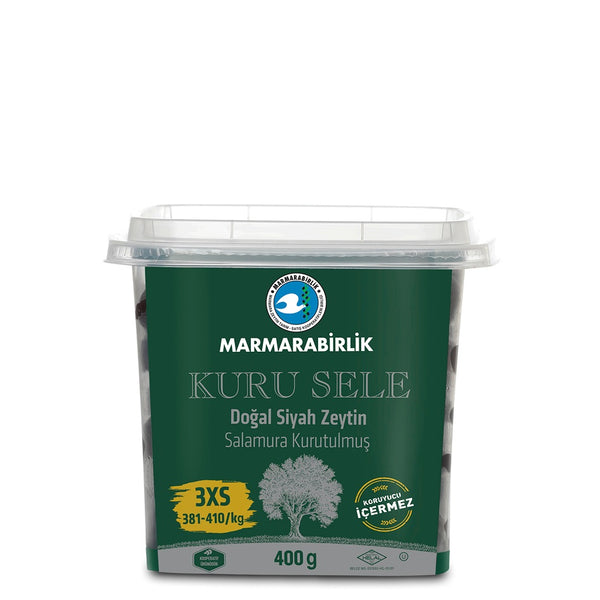 Marmarabirlik Natural Black Olives - Kuru Sele Doğal Siyah Zeytin 400gr