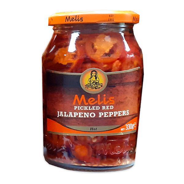 Melis Pickled Red Jalapeno Peppers - 330gr - Richmond Greens Grocery