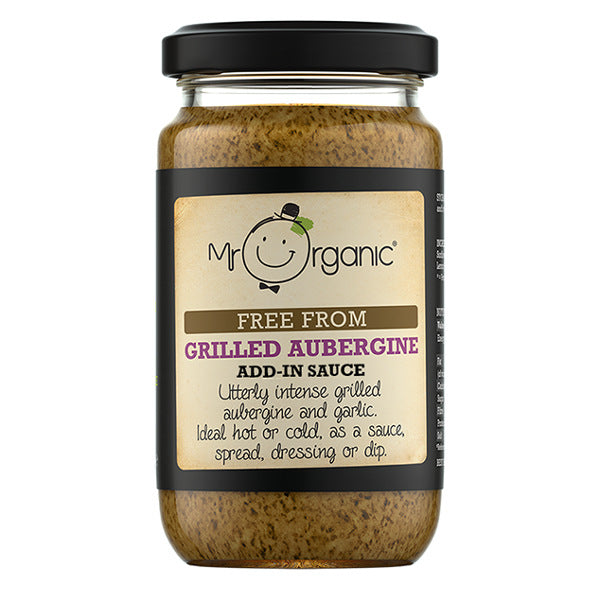 Mr Organic - Free From - Grilled Aubergine Add-In Sauce - 190gr