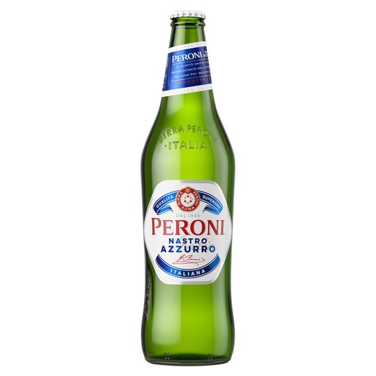 Peroni Nastro Azzurro Beer - Bottle 620ml