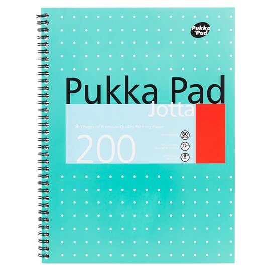 Pukka Pad Jotta Wirebound Ruled A4 Notebook - 200 pages