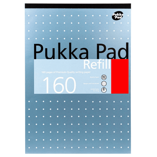 Pukka Pad Refill Ruled A4 Notebook - 160 pages