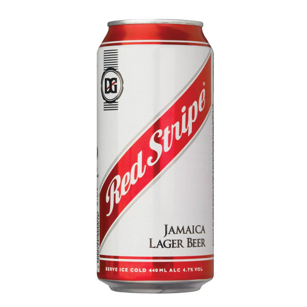 Red Stripe Lager Beer - 440ml Can