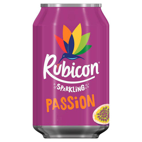 Rubicon Sparkling Passion Pruit Juice Can 330ml