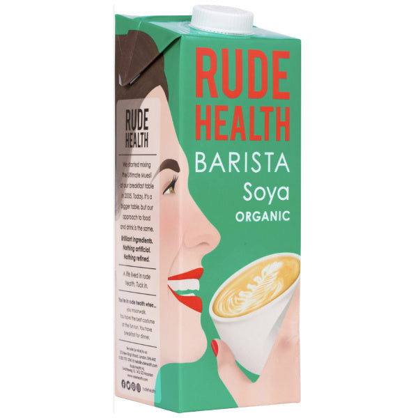 Rude Health Organic Barista Soya Milk Drink - 1lt