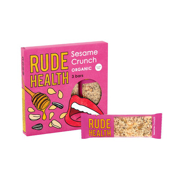 Rude Health Sesame Crunch Organic Bars 3x25gr