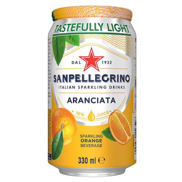 Sanpellegrino Aranciata Orange Drink - Can 330ml