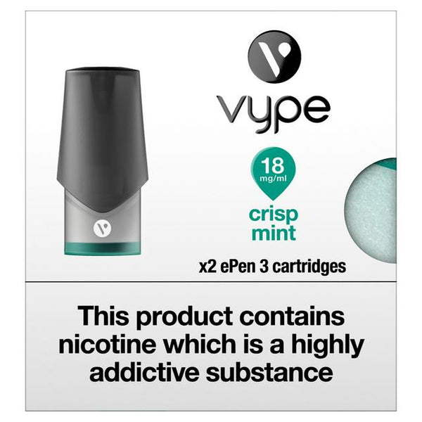 Vype ePen 3 Cardriges - Crisp Mint 18mg