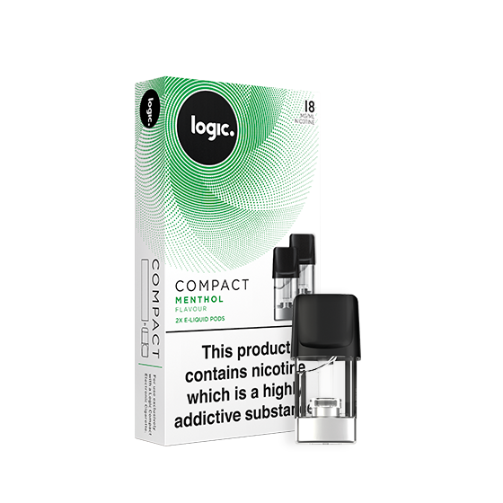 Logic Compact 2 Pre-Filled Pods Menthol - 18mg - Richmond Greens Grocery